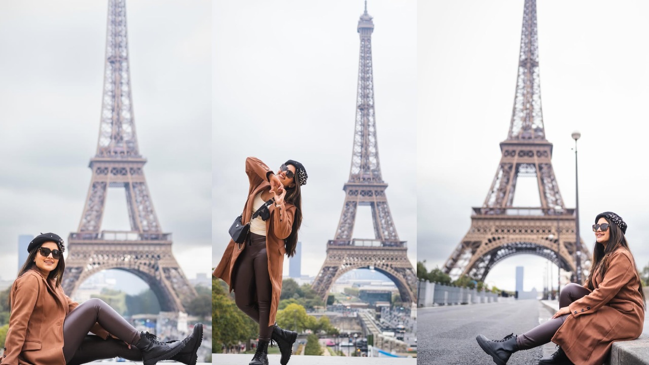 Sravanthi Chokarapu : ఈఫిల్ టవర్ తో యాంకర్ స్రవంతి స్టైలిష్ పోజులు..