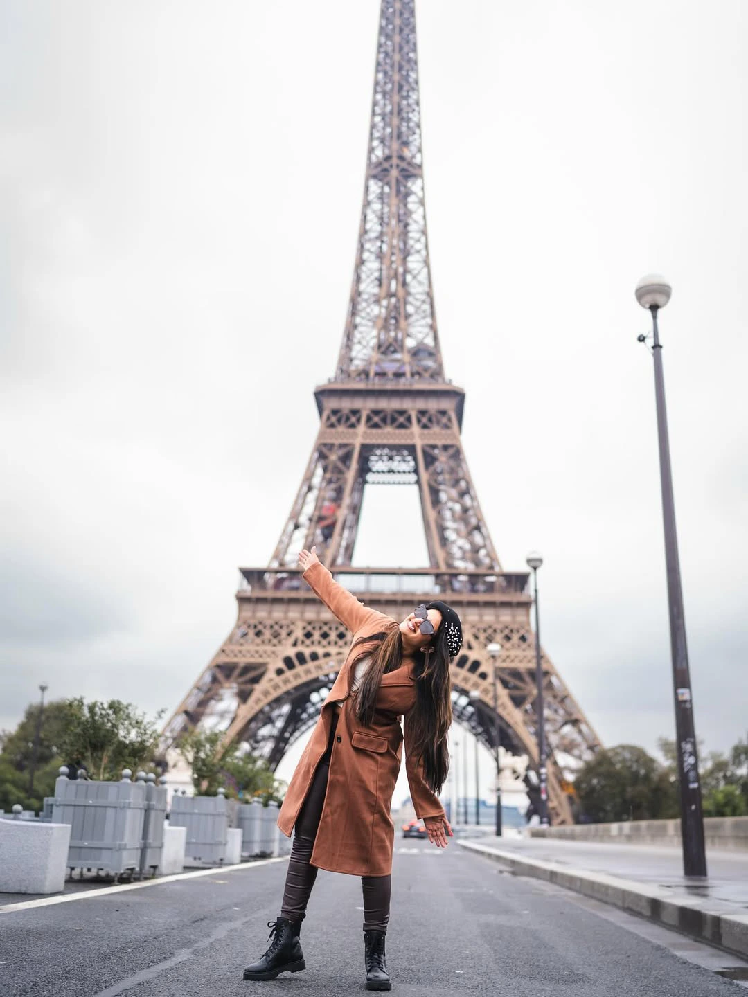 Sravanthi Chokarapu Stylish Poses at Eiffel Tower