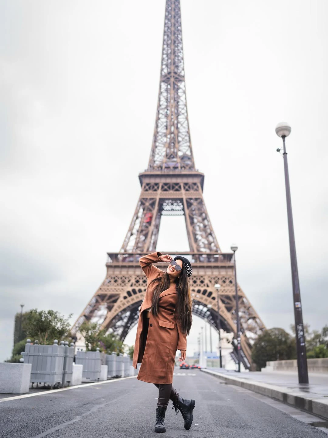 Sravanthi Chokarapu Stylish Poses at Eiffel Tower