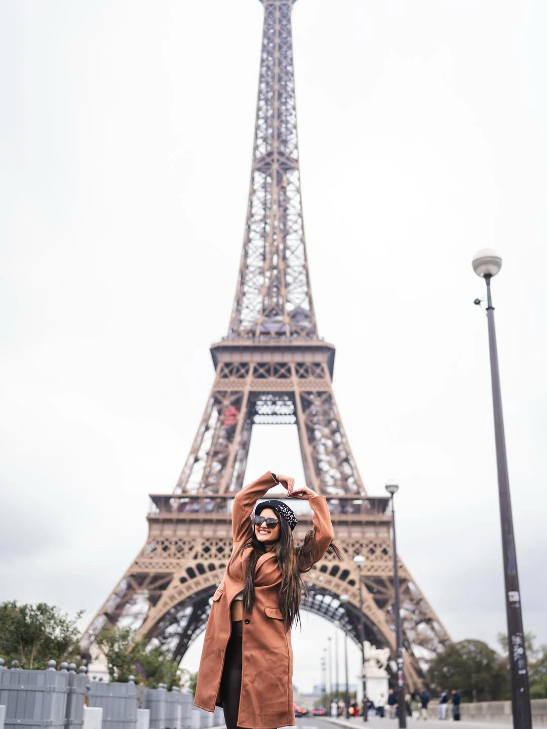 Sravanthi Chokarapu Stylish Poses at Eiffel Tower