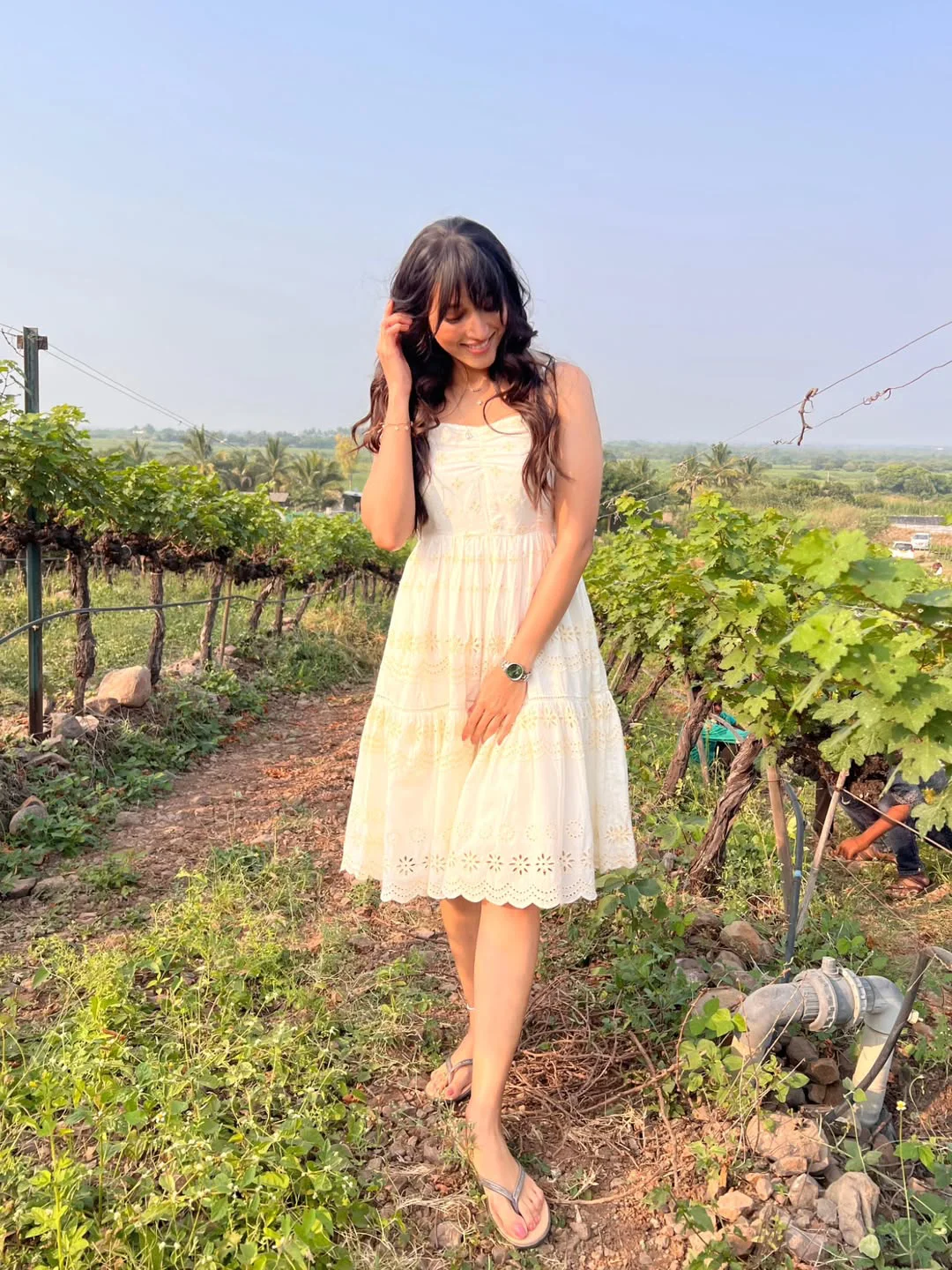 Srinidhi Shetty Cute Working Stills from Telusu Kada Movie