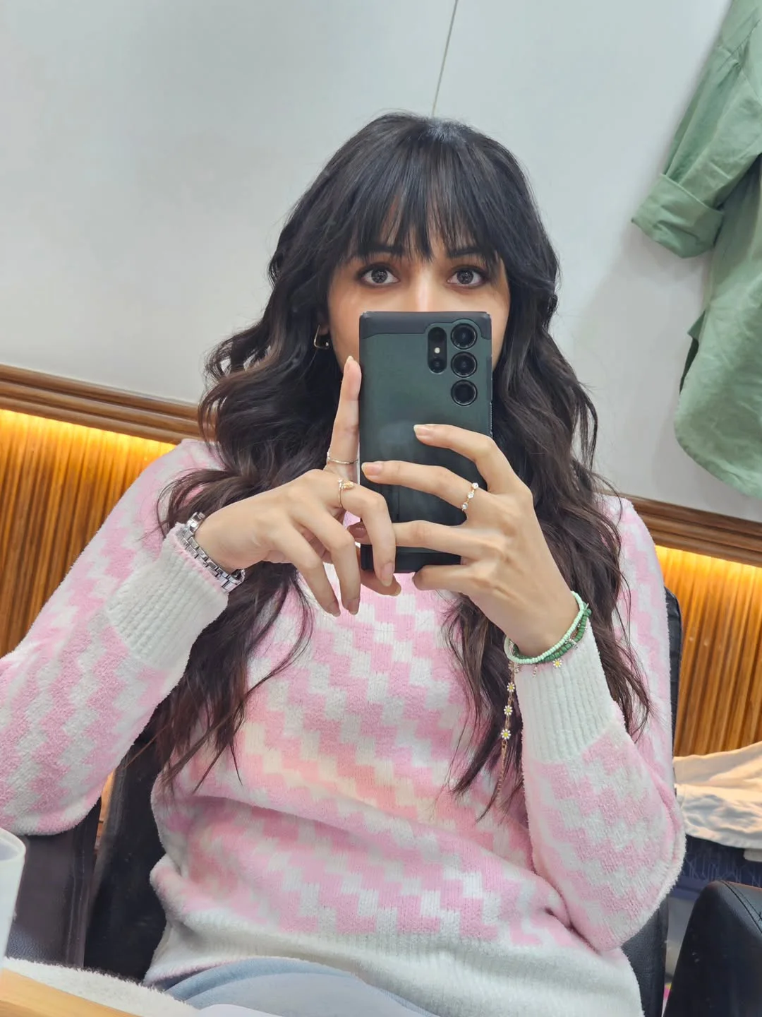 Srinidhi Shetty Cute Working Stills from Telusu Kada Movie