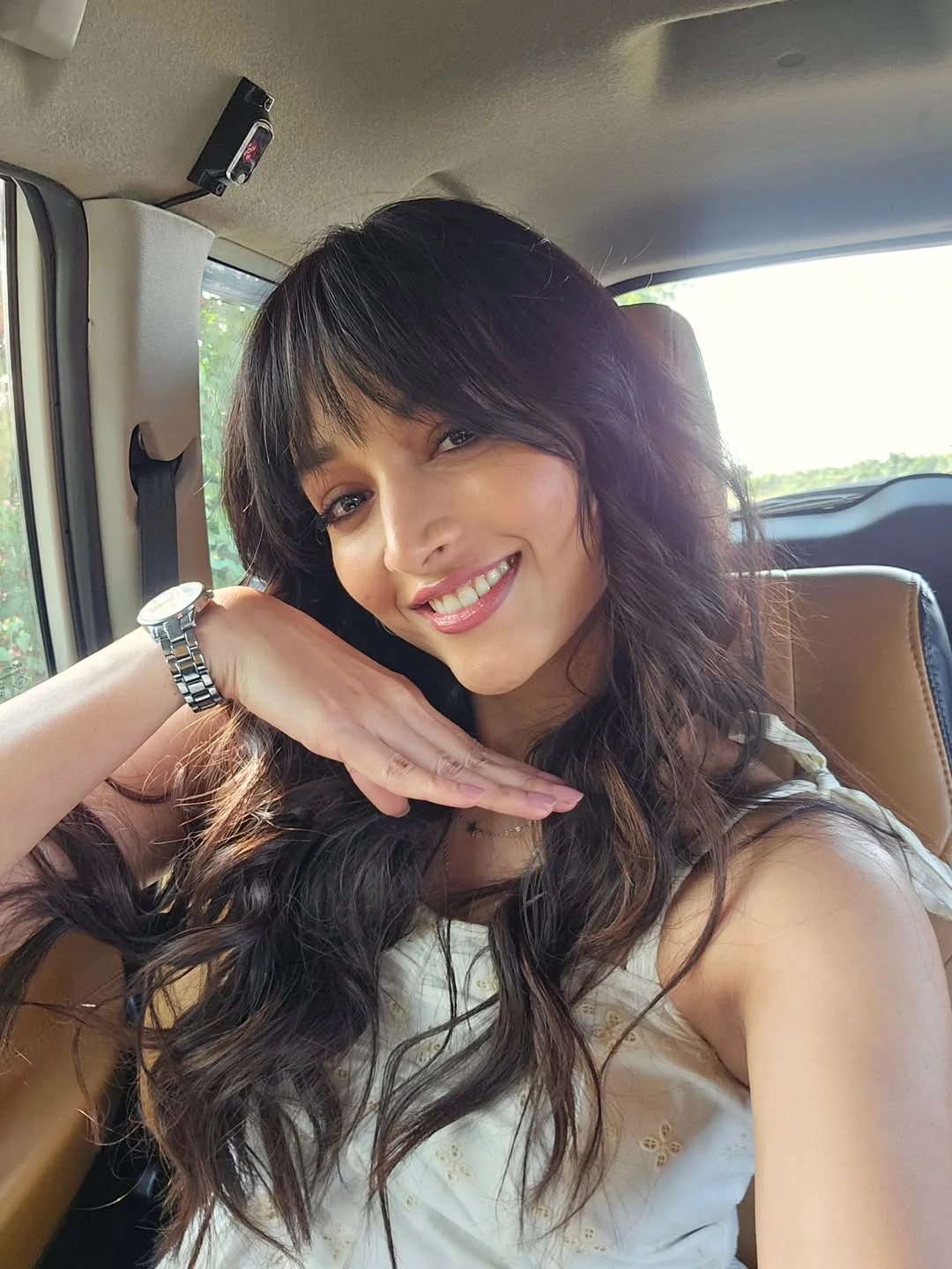 Srinidhi Shetty Cute Working Stills from Telusu Kada Movie