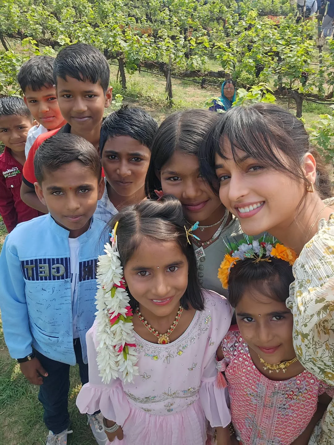 Srinidhi Shetty Cute Working Stills from Telusu Kada Movie
