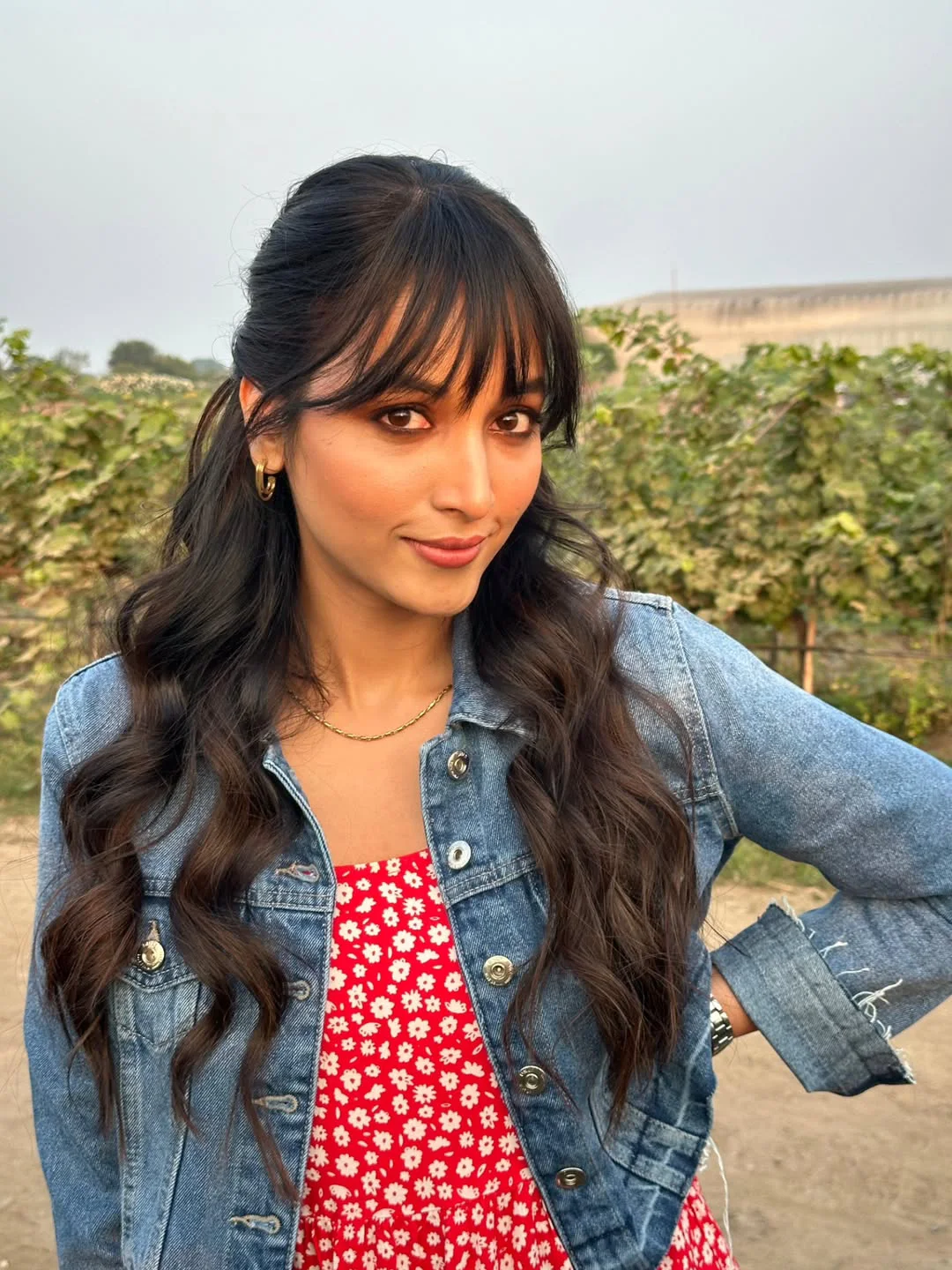 Srinidhi Shetty Cute Working Stills from Telusu Kada Movie