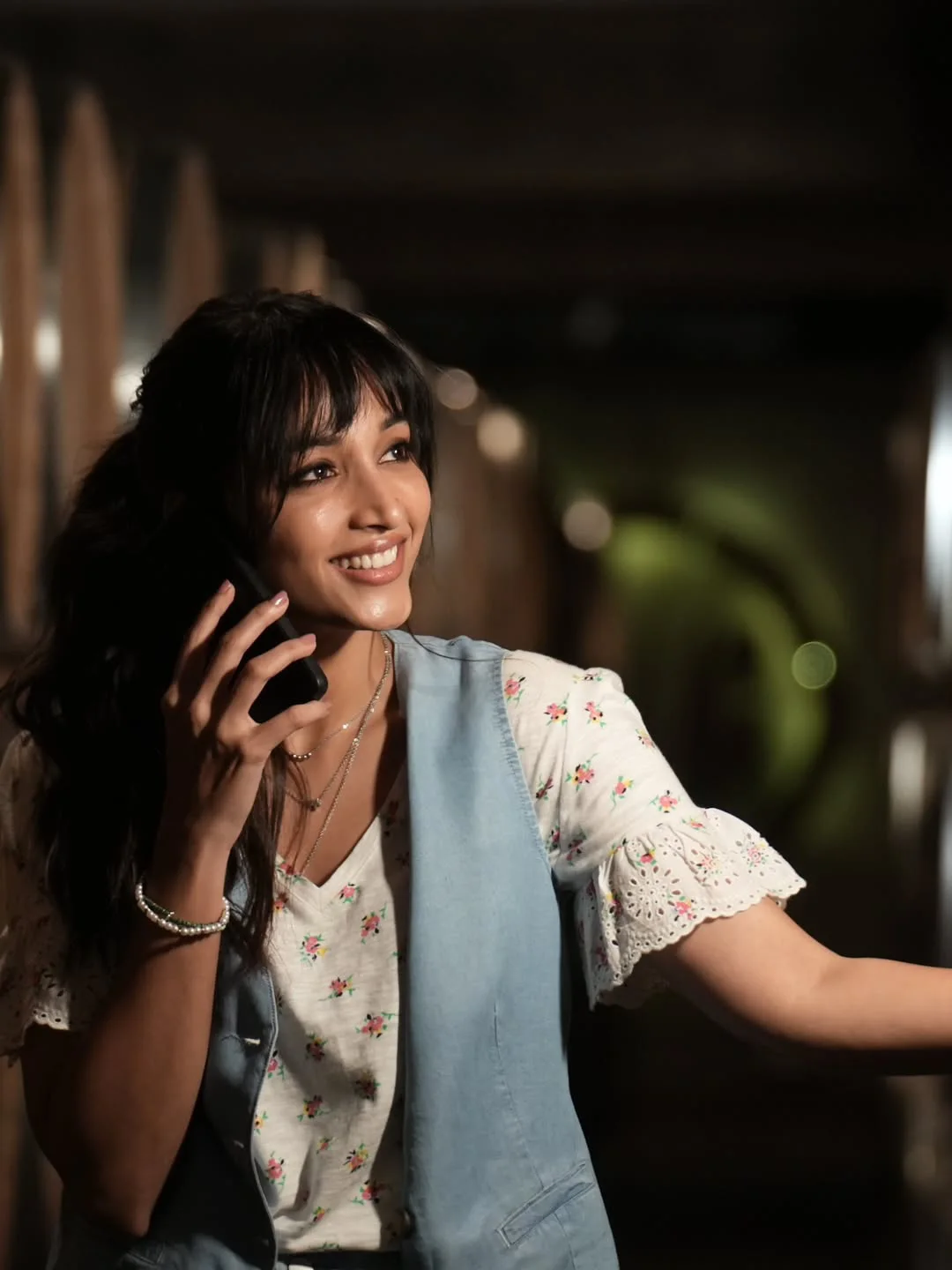 Srinidhi Shetty Cute Working Stills from Telusu Kada Movie