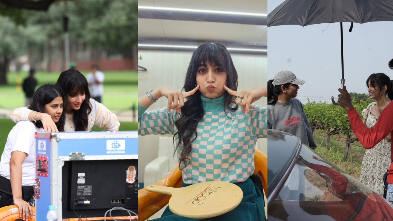 Srinidhi Shetty : శ్రీనిధి శెట్టి క్యూట్ వర్కింగ్ స్టిల్స్.. ‘తెలుసు కదా’ సినిమా నుంచి..