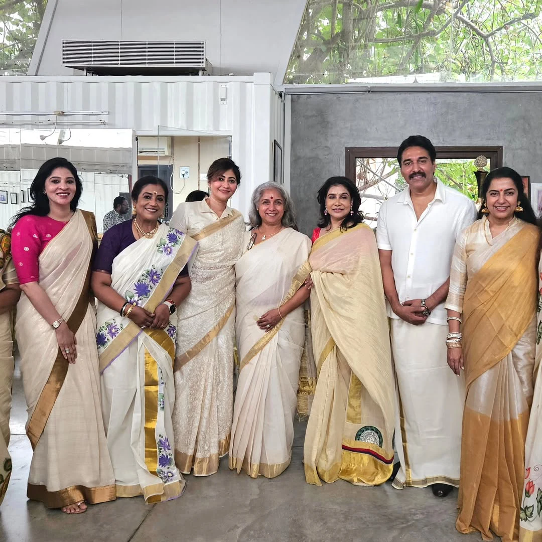 Suhasini Celebrates Onam Festival with Senior Actresses