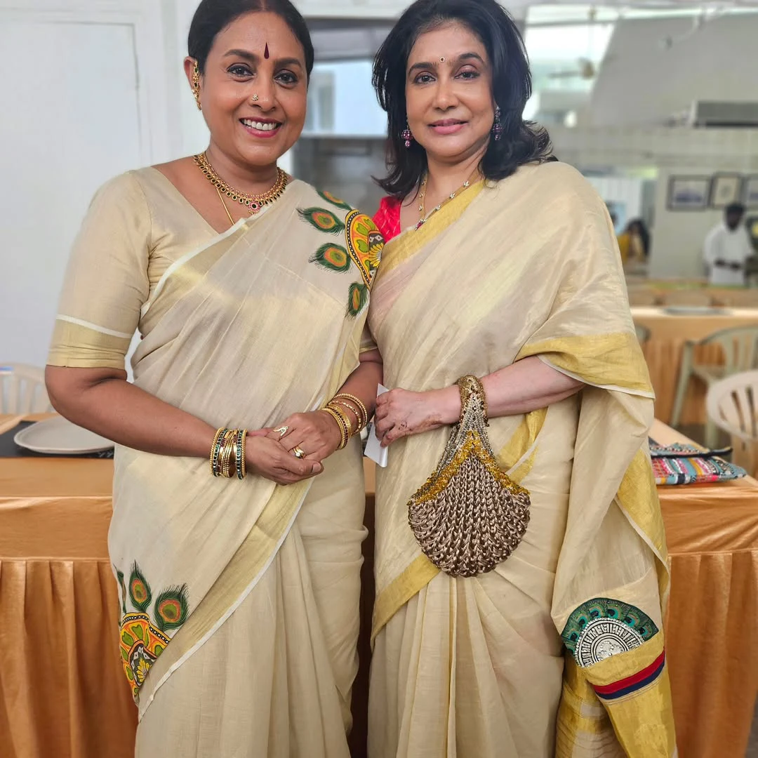 Suhasini Celebrates Onam Festival with Senior Actresses