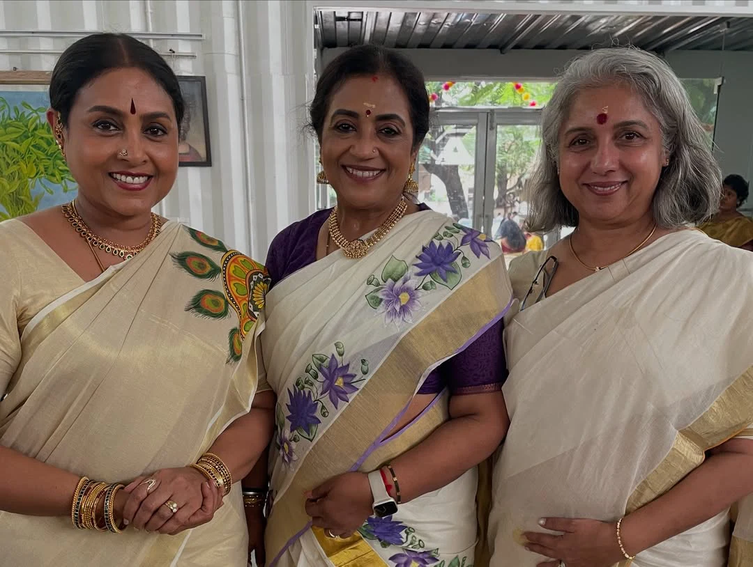 Suhasini Celebrates Onam Festival with Senior Actresses