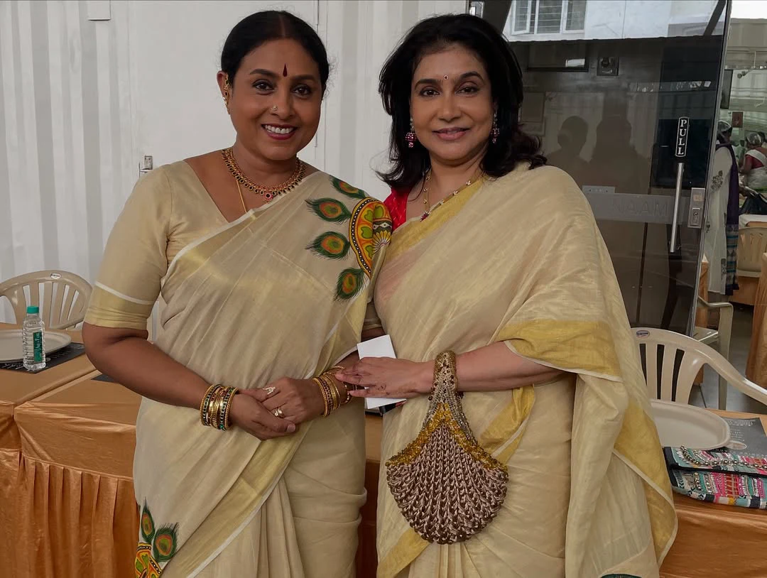 Suhasini Celebrates Onam Festival with Senior Actresses