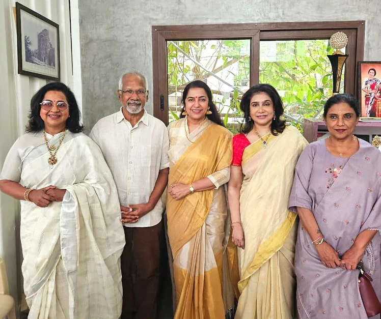 Suhasini Celebrates Onam Festival with Senior Actresses