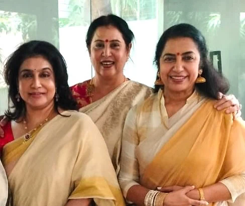 Suhasini Celebrates Onam Festival with Senior Actresses