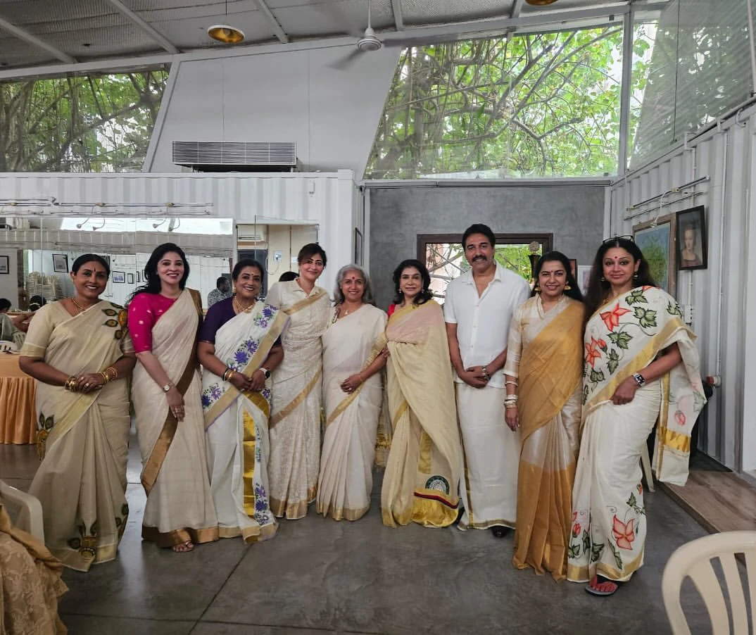 Suhasini Celebrates Onam Festival with Senior Actresses
