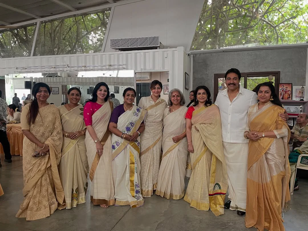 Suhasini Celebrates Onam Festival with Senior Actresses