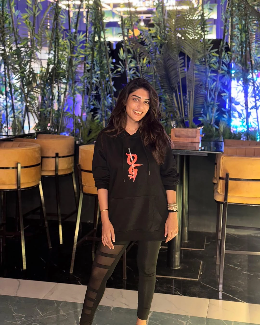 Supritha Cute Photos with OG Hoodie