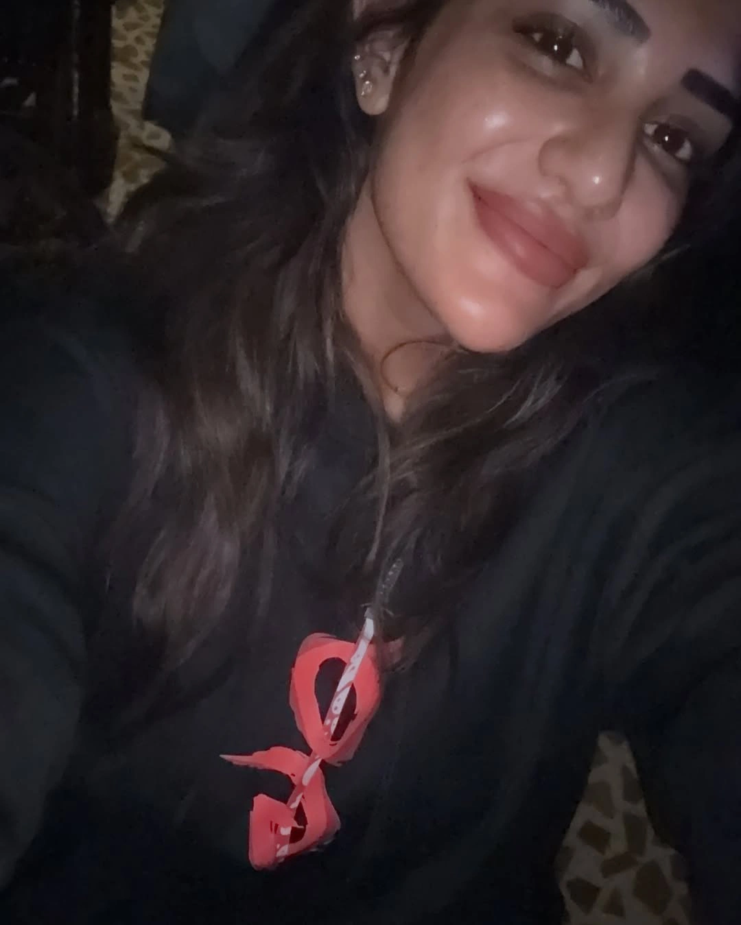 Supritha Cute Photos with OG Hoodie