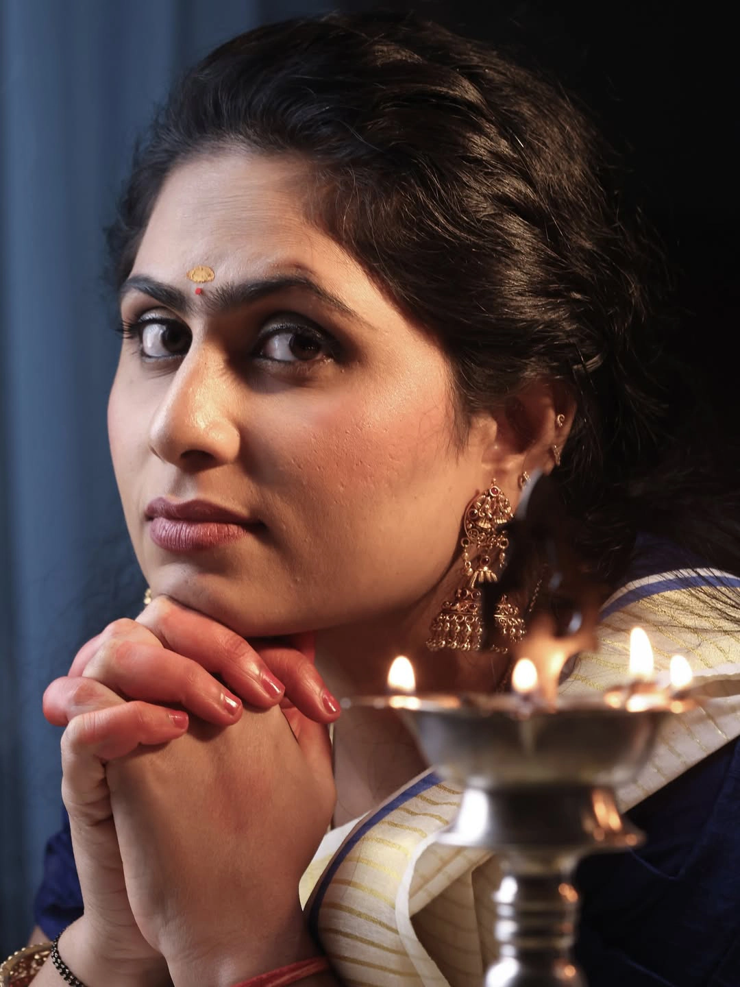 Dil Raju Wife Tejaswini Vygha Onam Special Photos