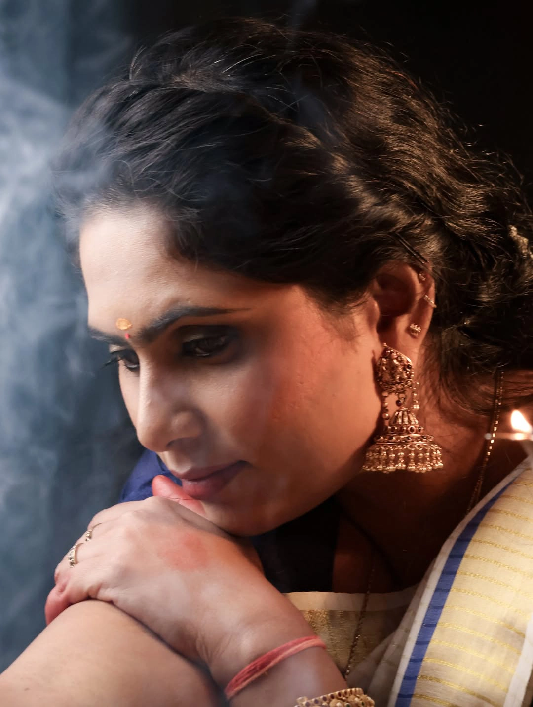 Dil Raju Wife Tejaswini Vygha Onam Special Photos