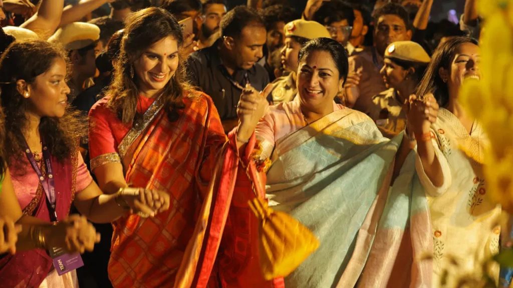 Upasana Konidela celebrated Bathukamma festival with Delhi Chief Minister Rekha Gupta