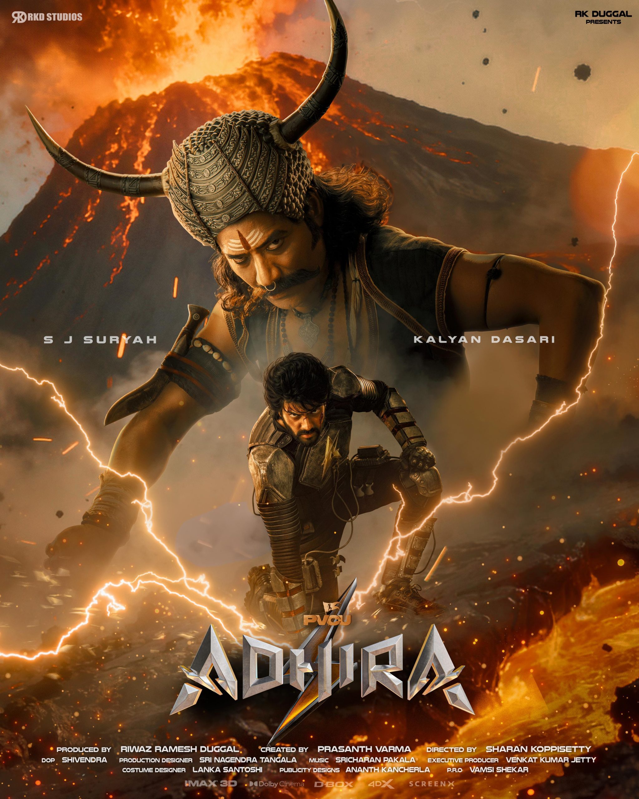Kalyan Dasari SJ Suryah Prasanth Varma Adhira Movie First Look Released 