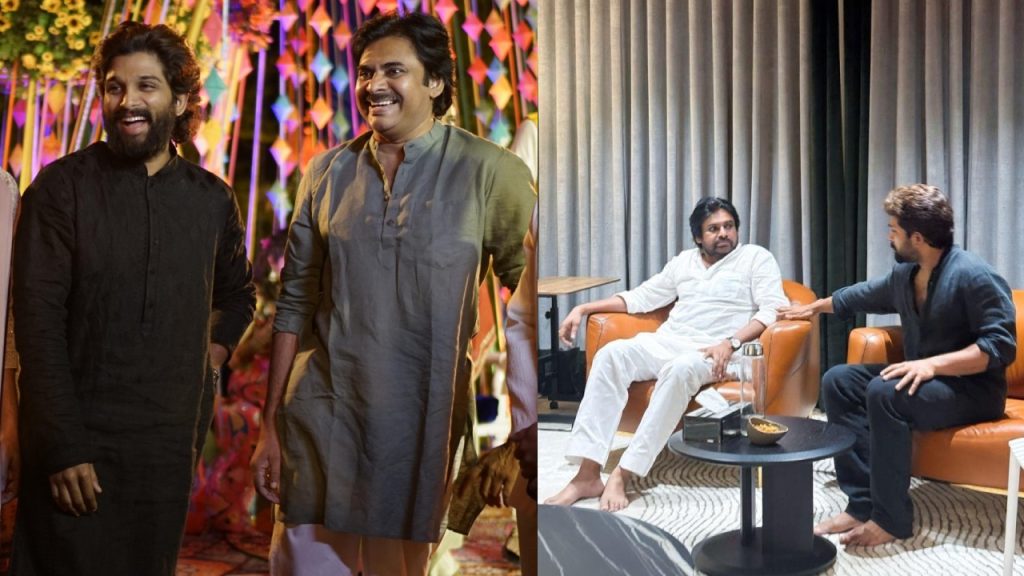 Pawan Kalyan Allu Arjun Shows Their Love when will Fans Stop Fan Wars