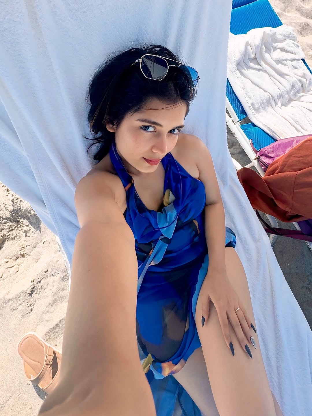Serial beauty Priyanka Jain enjoying herself on the beach