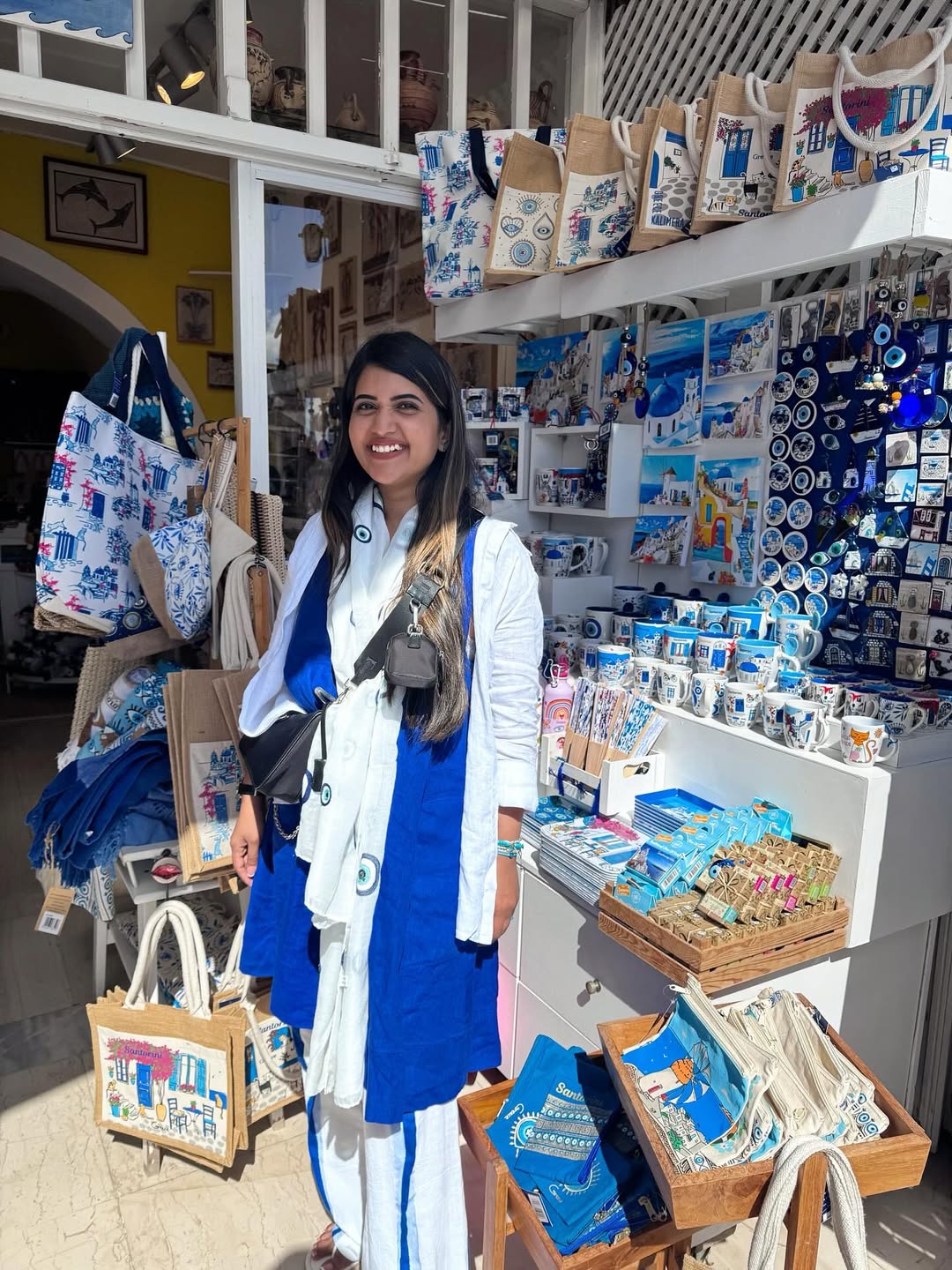 sravanthi chokarapu enjoying vacation in Greece