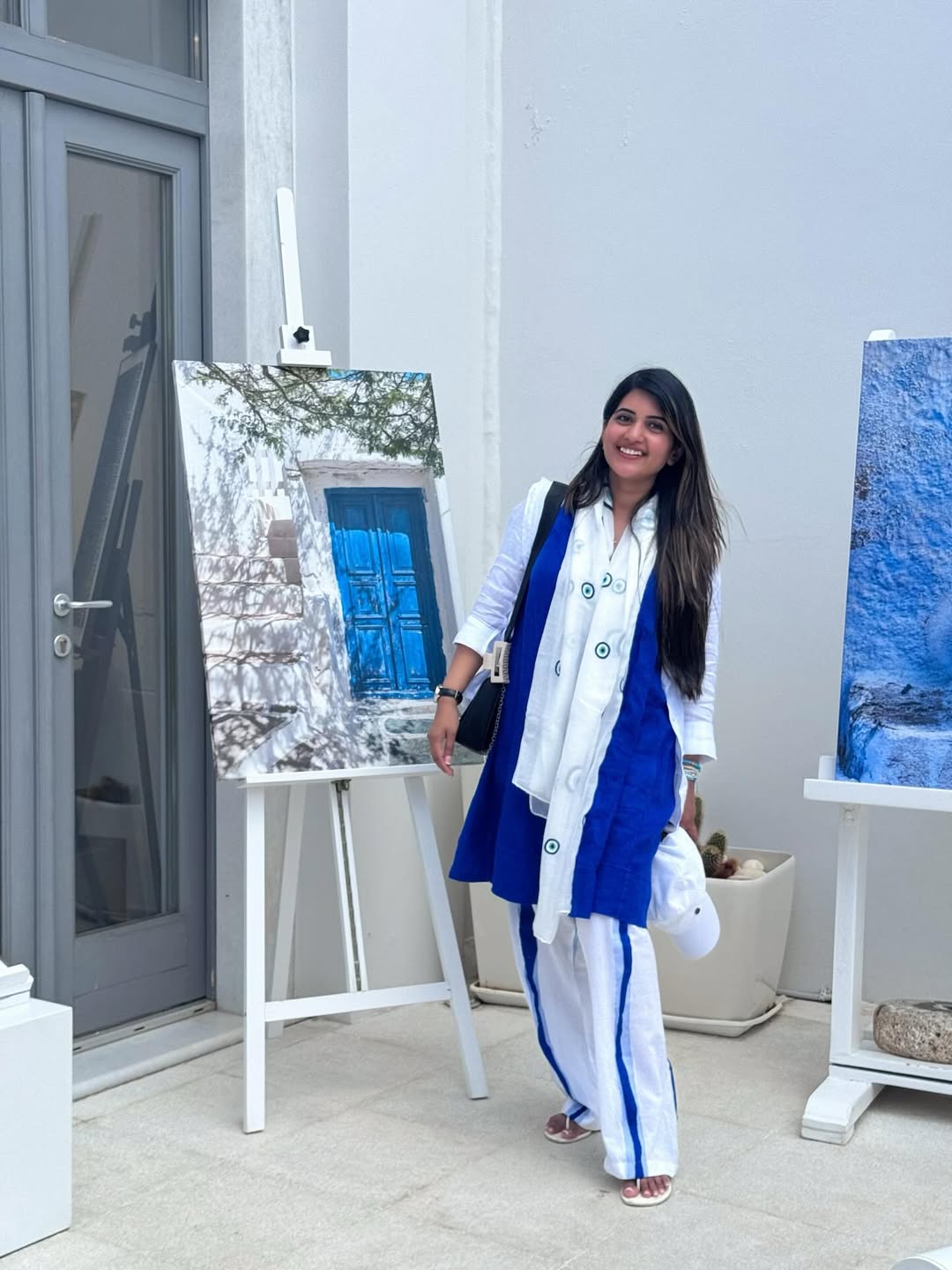 sravanthi chokarapu enjoying vacation in Greece