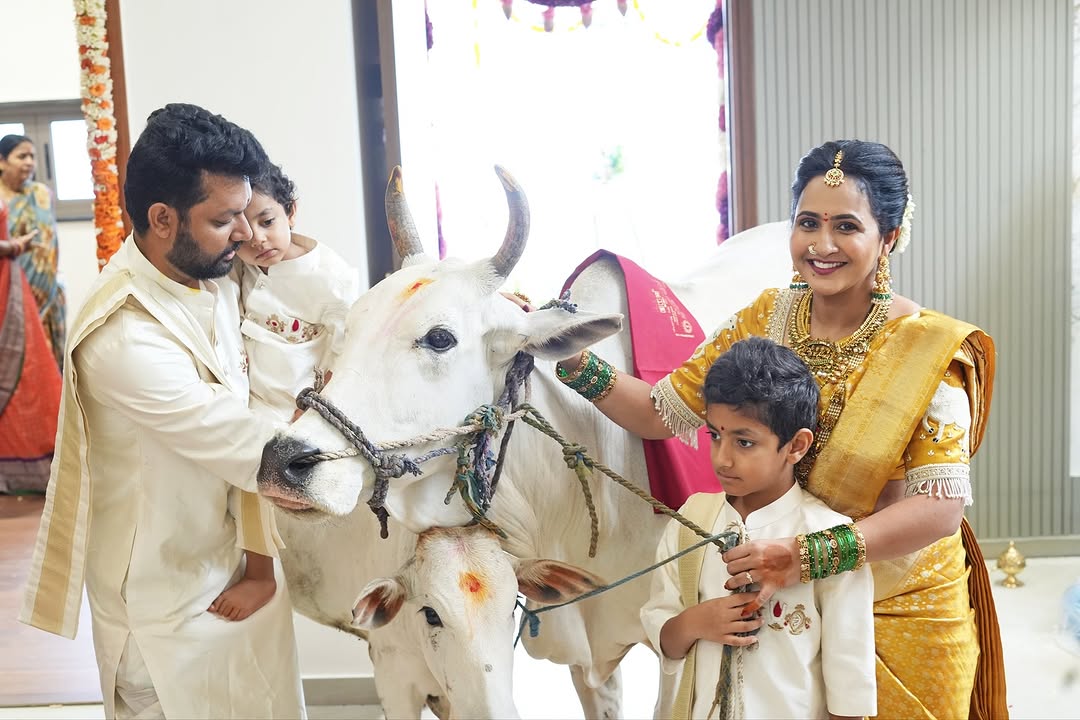 Anchor Lasya-Manjunath new house housewarming photos goes viral on social media