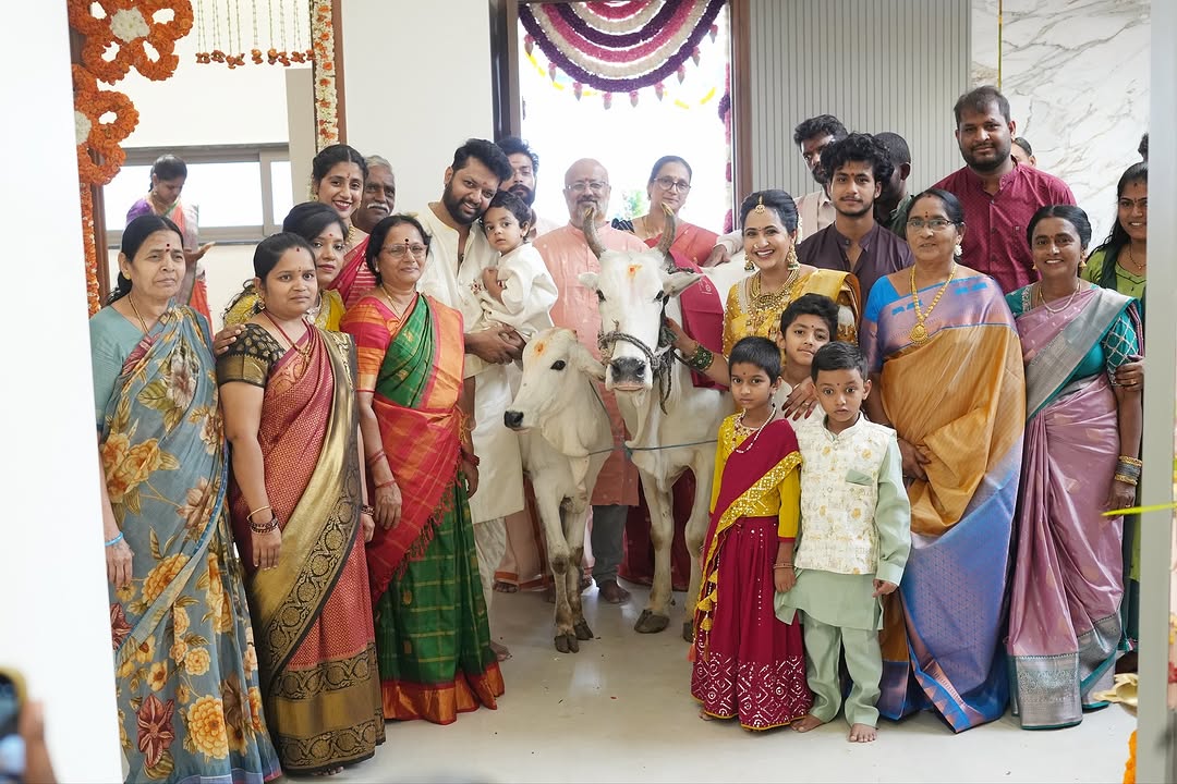 Anchor Lasya-Manjunath new house housewarming photos goes viral on social media