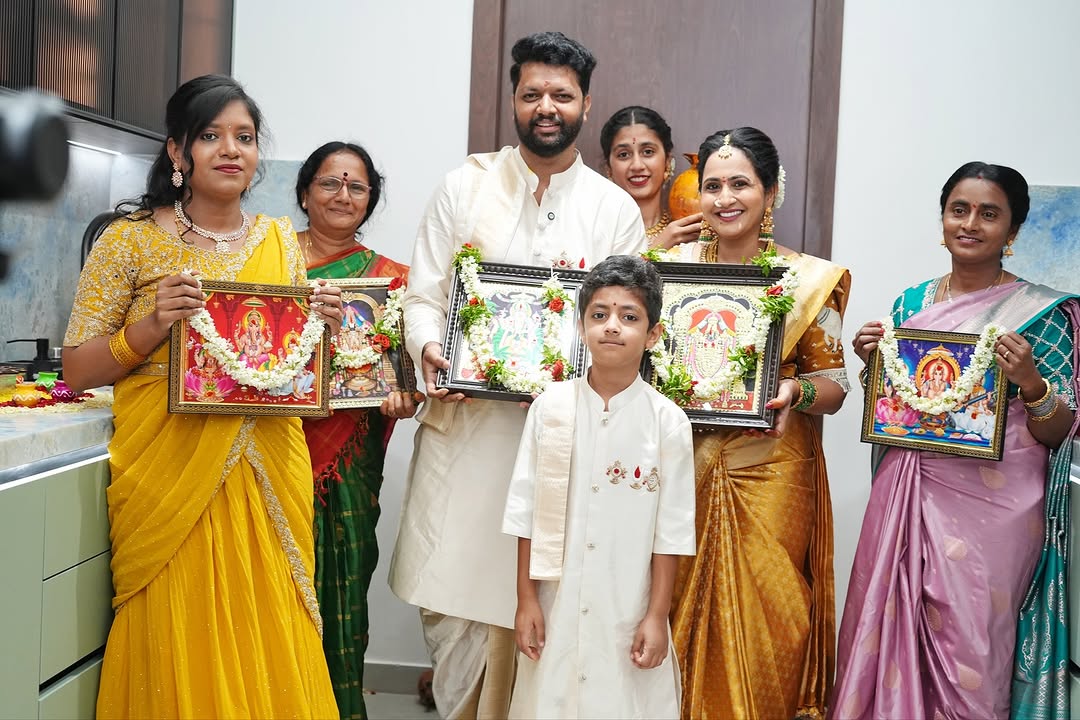 Anchor Lasya-Manjunath new house housewarming photos goes viral on social media