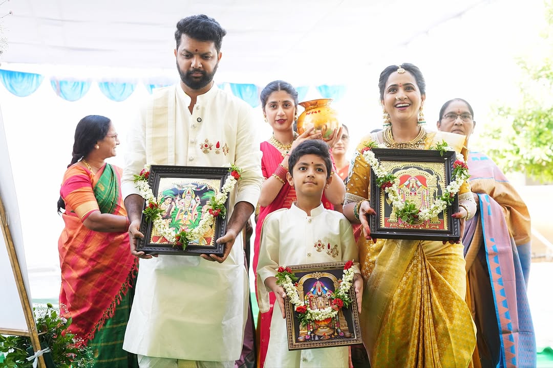 Anchor Lasya-Manjunath new house housewarming photos goes viral on social media