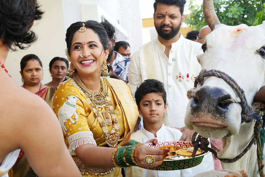Anchor Lasya-Manjunath new house housewarming photos goes viral on social media