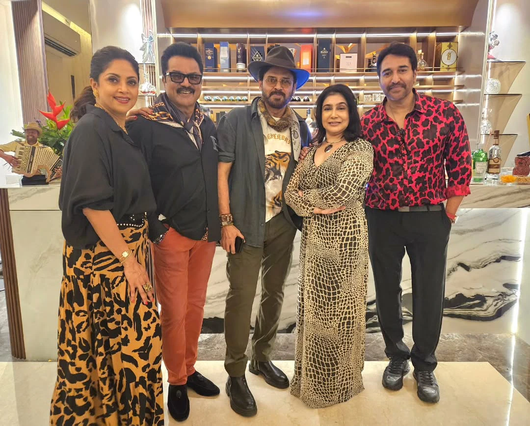 80s Stars Reunion in Chennai Chiranjeevi Venkatesh Meena Ramyakrishna and So Many Stars Attended