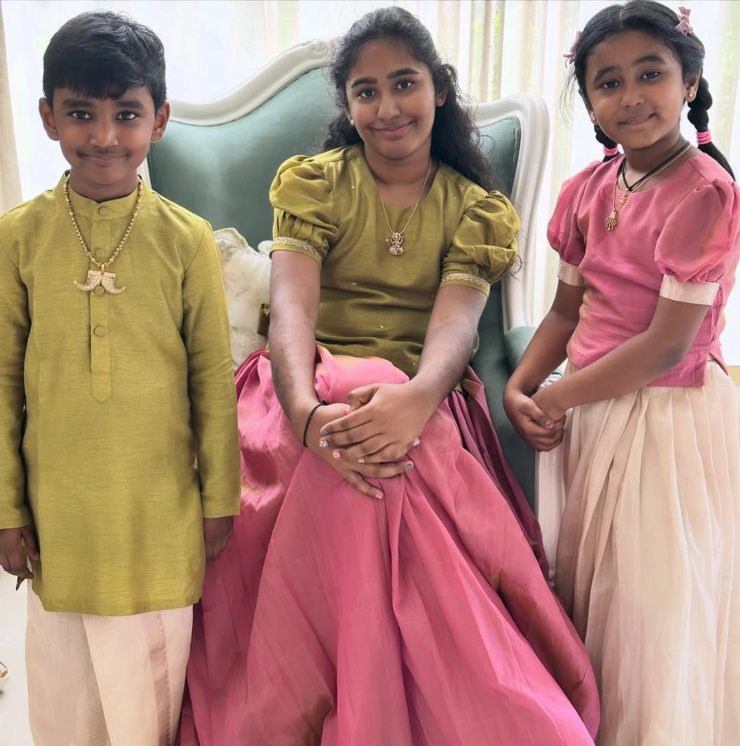 Tarakratna Children Photos Shared by Alekhya on Diwali