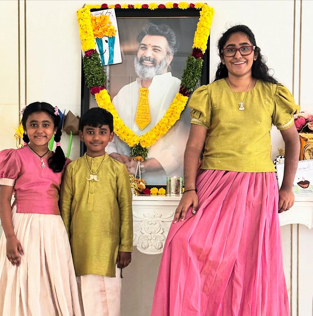Tarakratna Children Photos Shared by Alekhya on Diwali