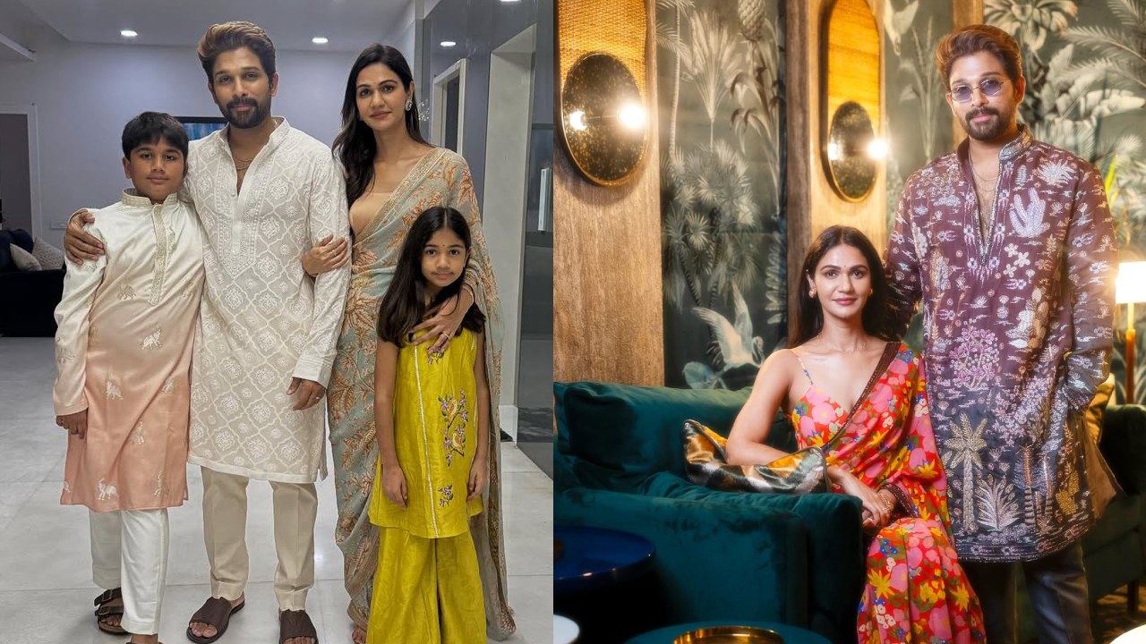 Allu Arjun : ఫ్యామిలీతో అల్లు అర్జున్ దీపావళి.. స్పెషల్ ఫొటోలు వైరల్..