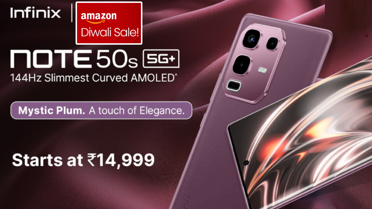 Amazon Diwali Sale : అమెజాన్ దీపావళి సేల్ ఆఫర్.. ఈ ఇన్ఫినిక్స్ నోట్ 50s ప్లస్ 5G ఫోన్పై కళ్లుచెదిరే డిస్కౌంట్.. ఫీచర్ల కోసమైన కొనేసుకోవచ్చు! Amazon Diwali Sale : అమెజాన్ దీపావళి సేల్ ఆఫర్.. ఈ ఇన్ఫినిక్స్ నోట్ 50s ప్లస్ 5G ఫోన్పై కళ్లుచెదిరే డిస్కౌంట్.. ఫీచర్ల కోసమైన కొనేసుకోవచ్చు!