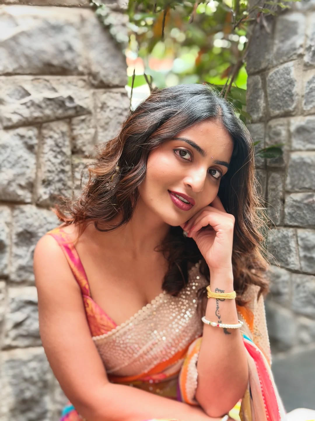 Ananya Nagalla Shines in Colorful Saree