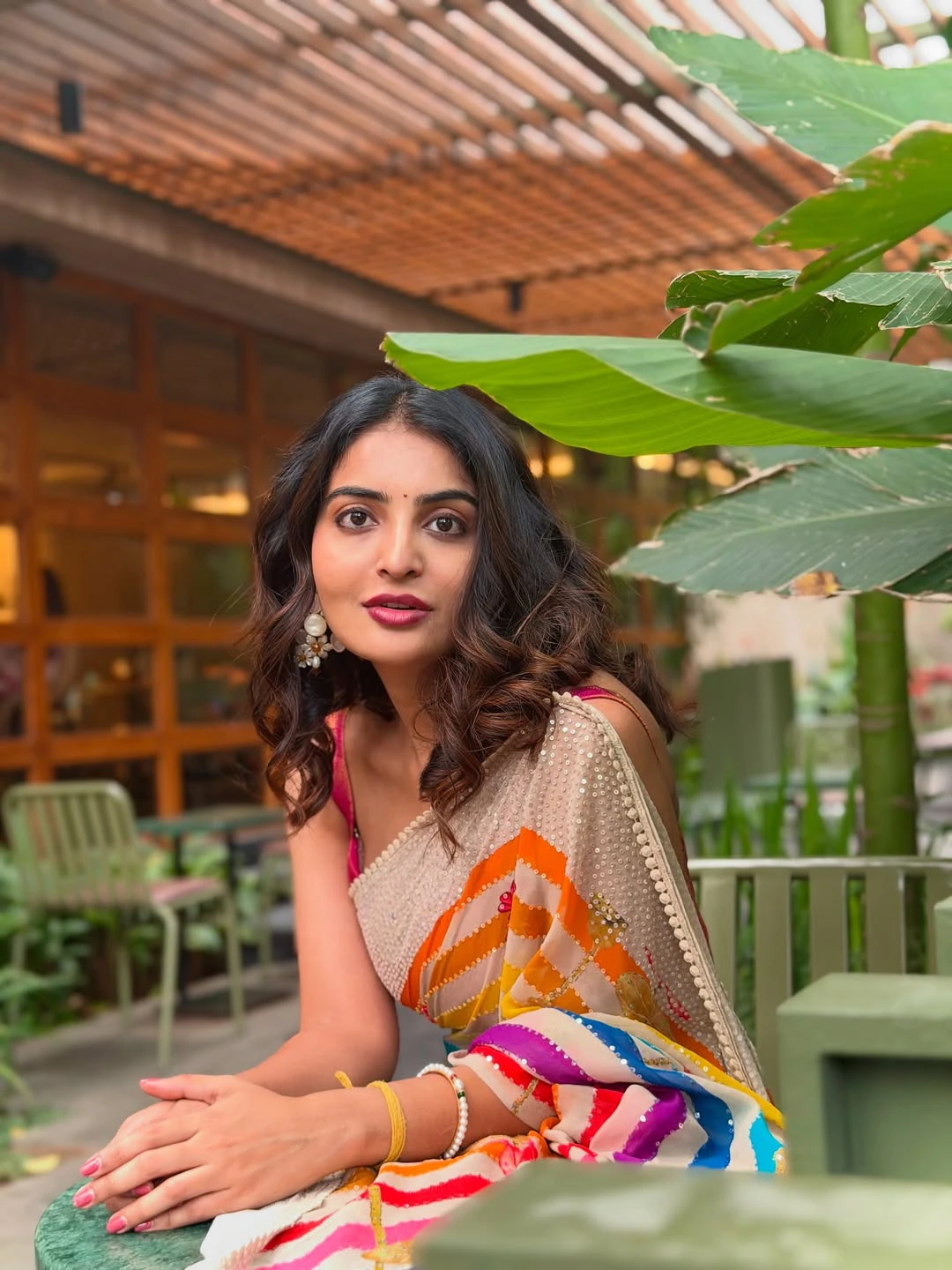 Ananya Nagalla Shines in Colorful Saree