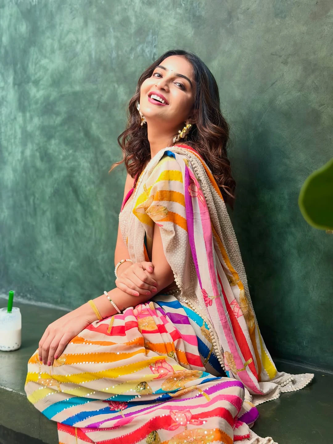 Ananya Nagalla Shines in Colorful Saree