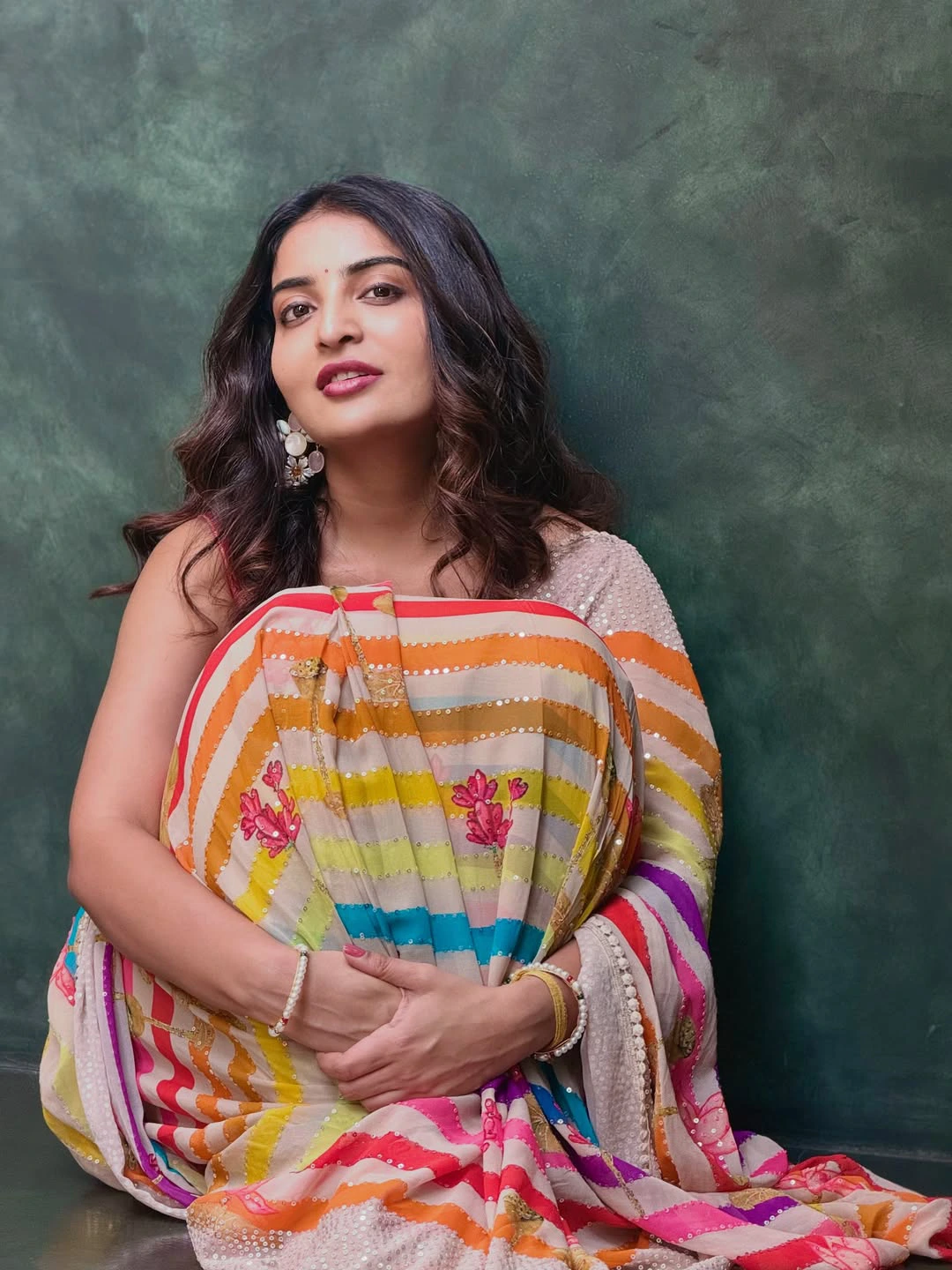 Ananya Nagalla Shines in Colorful Saree