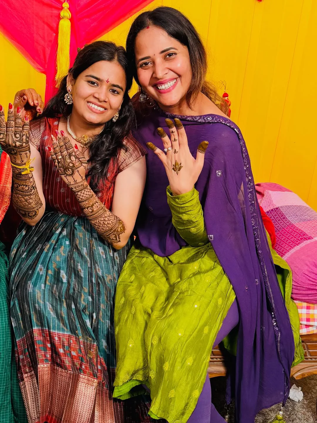 Anasuya Bharadwaj Attends Relatives Wedding Celebrations