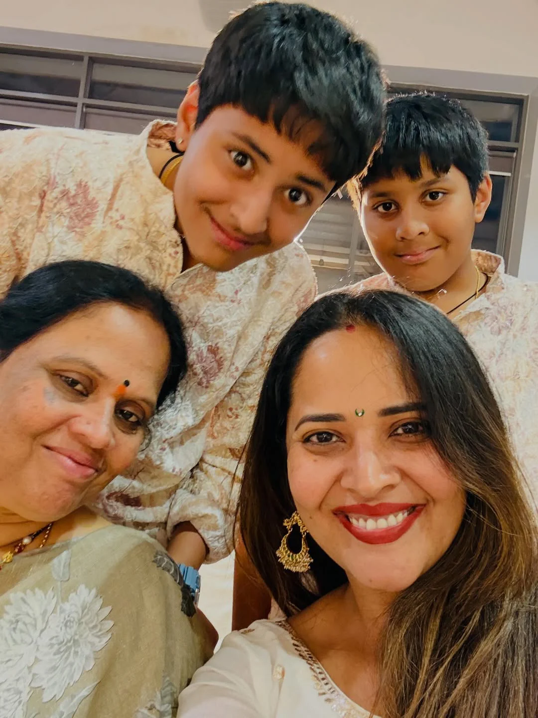 Anasuya Bharadwaj Attends Relatives Wedding Celebrations