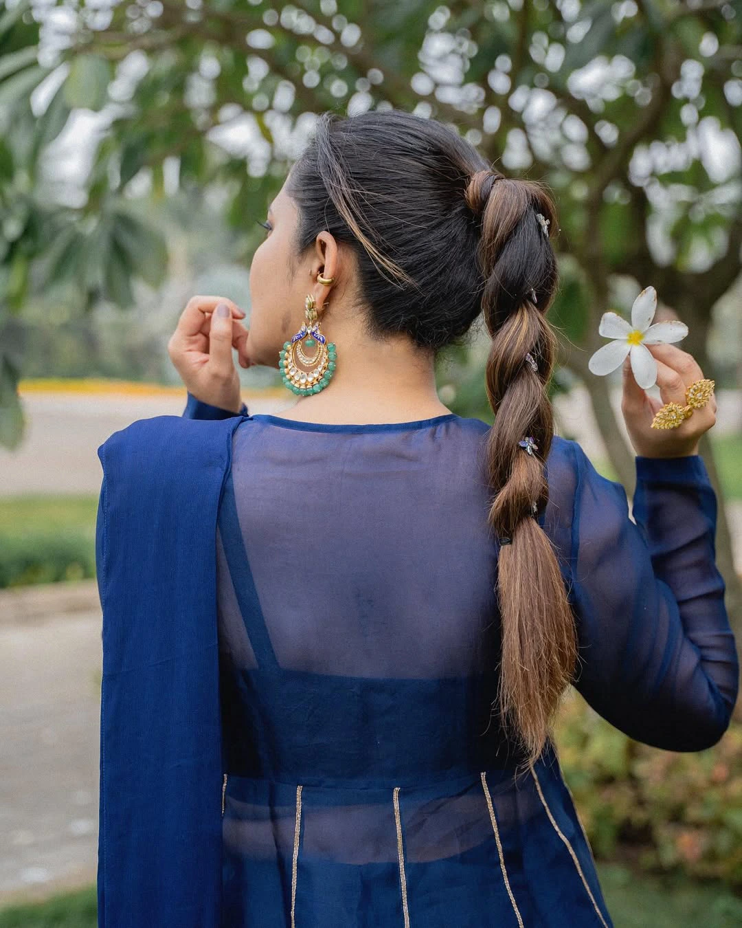 Anasuya Bharadwaj Stunning Looks in Blue Dress