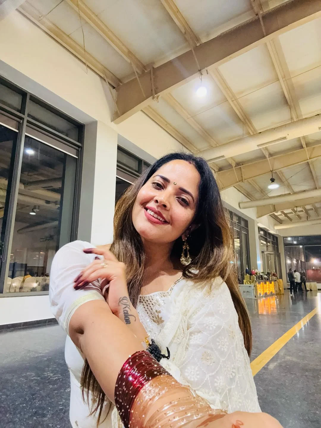 Anasuya Bharadwaj Attends Relatives Wedding Celebrations