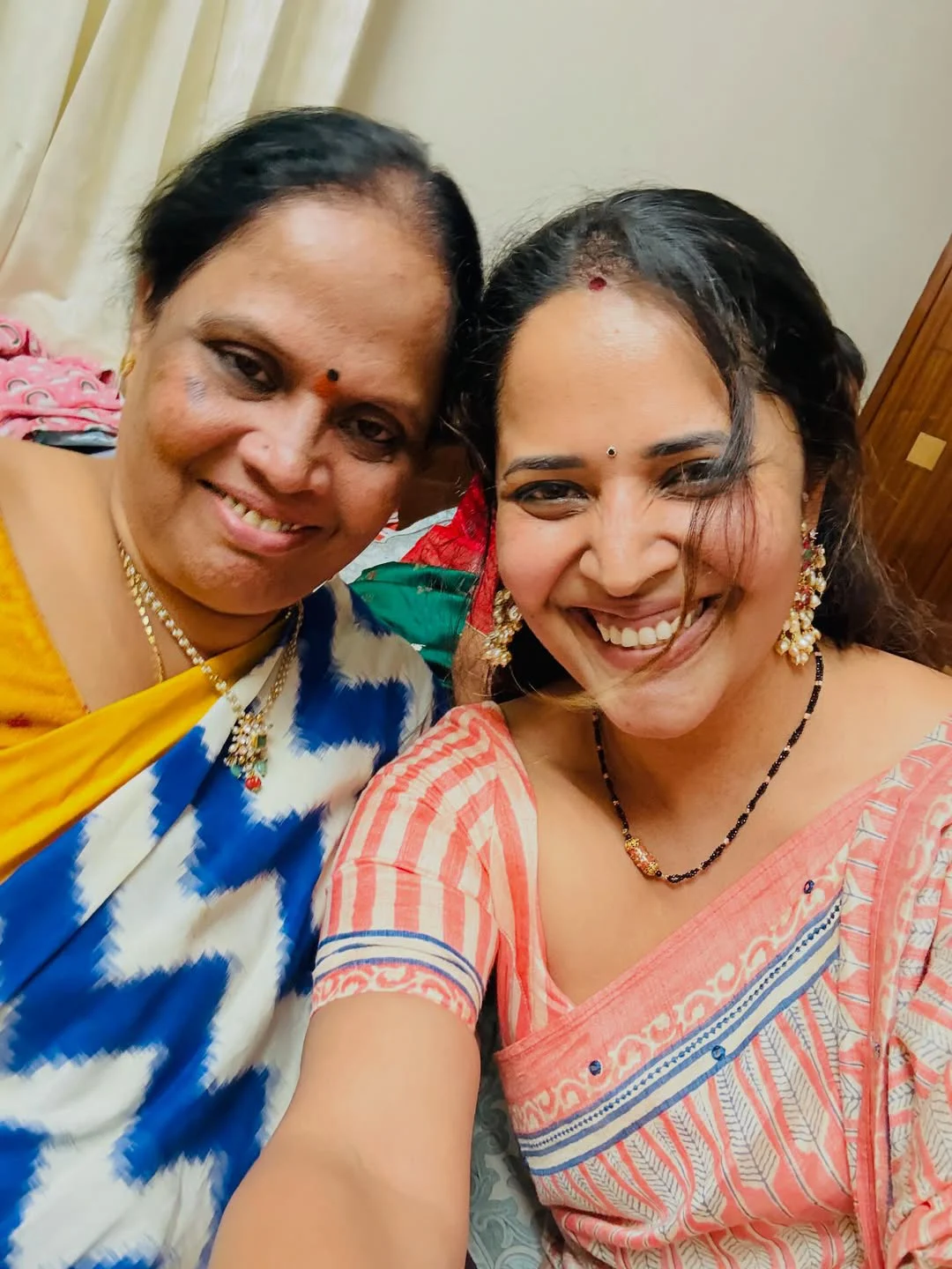 Anasuya Bharadwaj Attends Relatives Wedding Celebrations