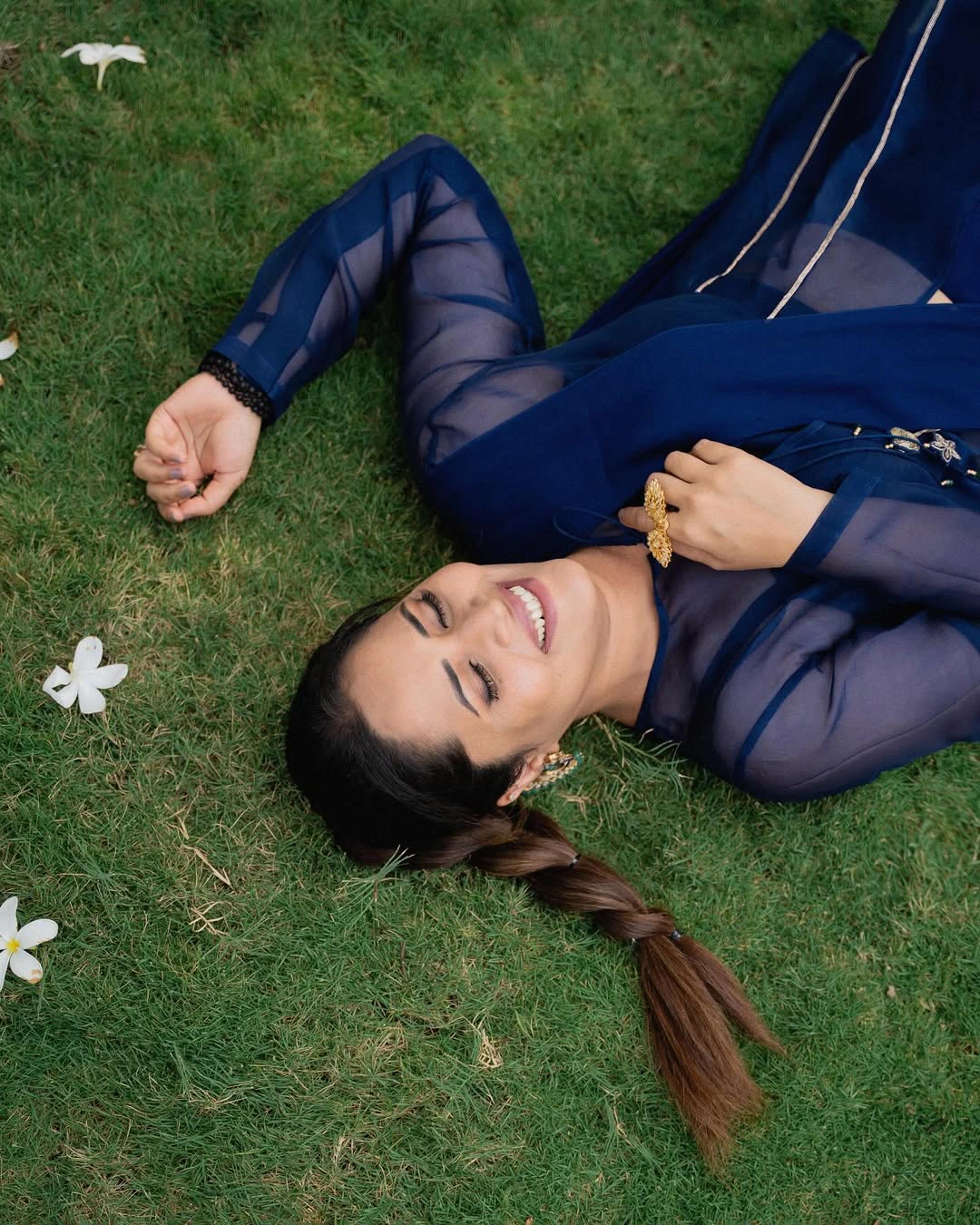 Anasuya Bharadwaj Stunning Looks in Blue Dress