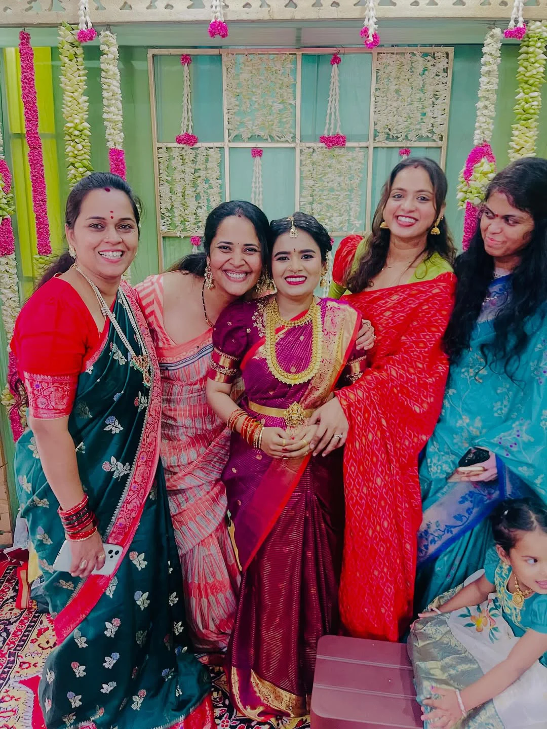 Anasuya Bharadwaj Attends Relatives Wedding Celebrations
